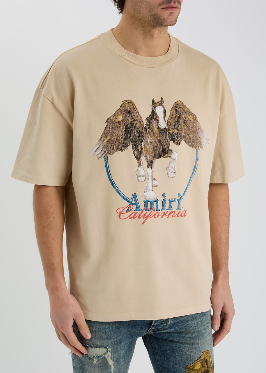 Amiri Vintage Pegasus Printed Cotton T-shirt - 2