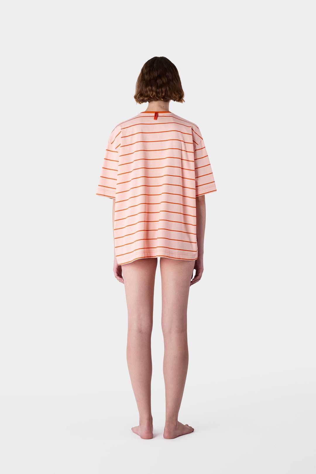STRIPED OVER T-SHIRT / pink - 7