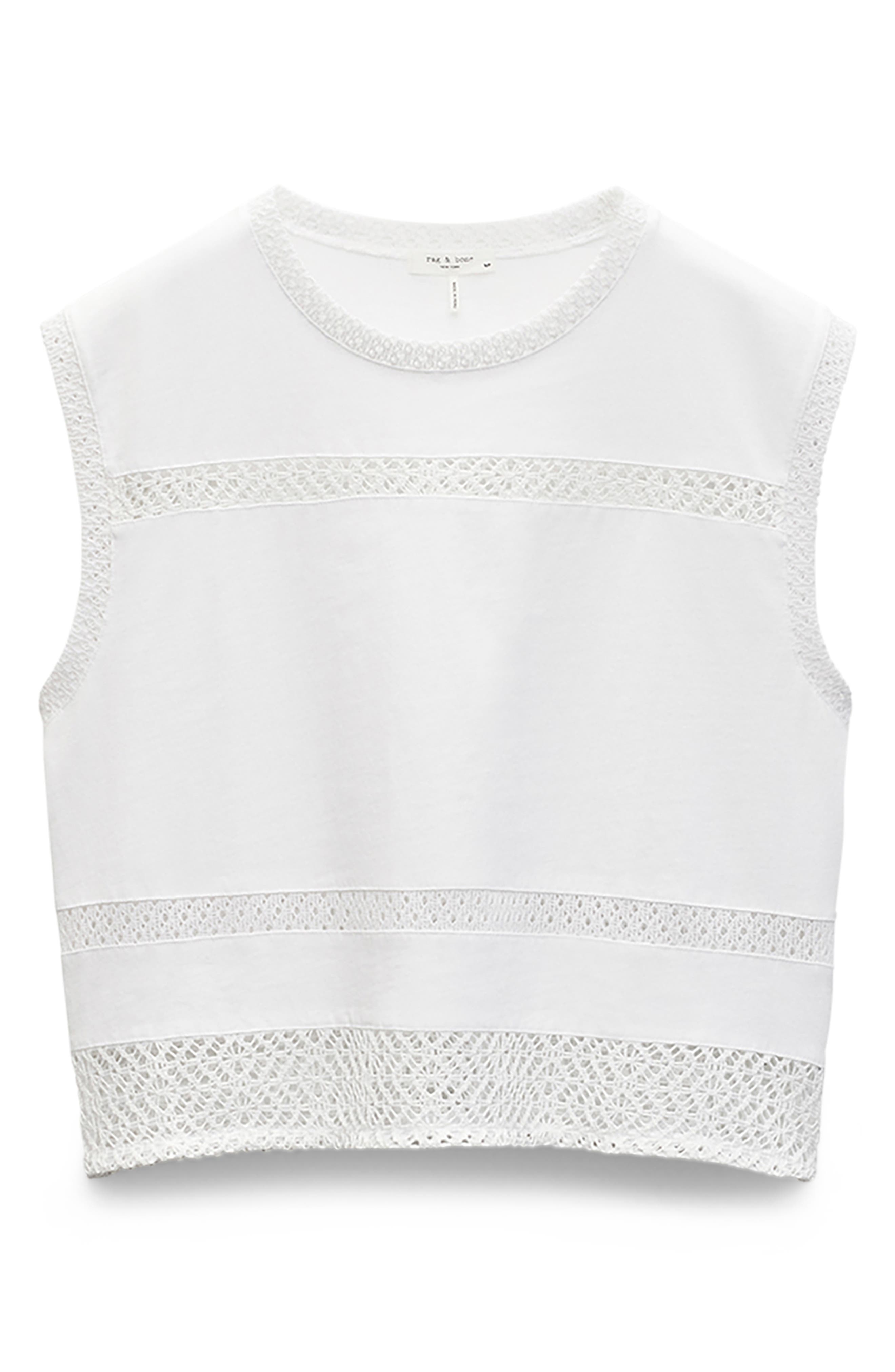 rag & bone Rosie Muscle Tank in White at Nordstrom - 5