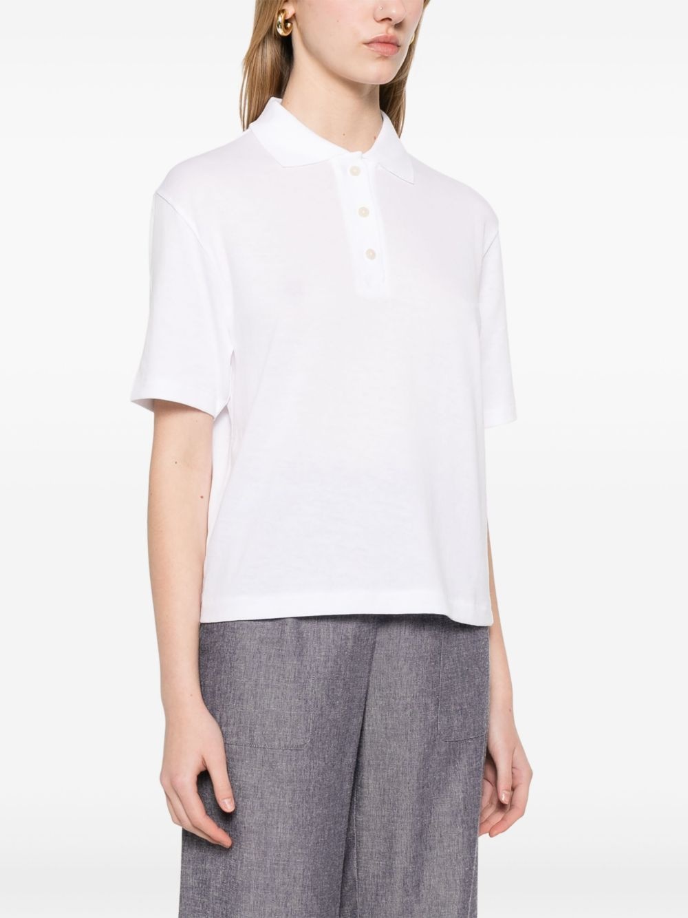 cotton polo top - 3