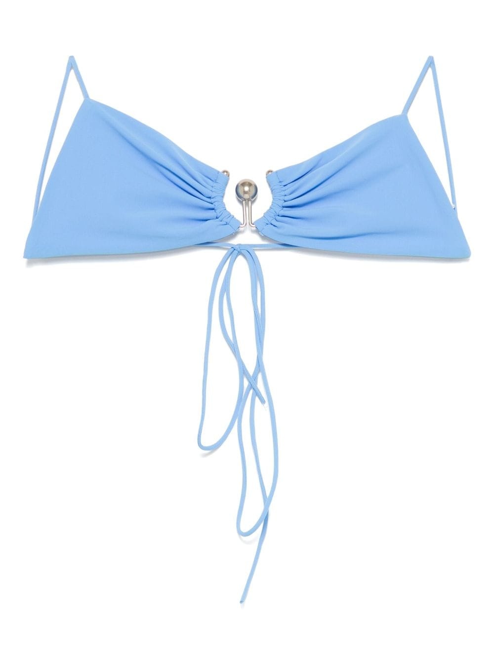 ruched orbit bikini top - 1