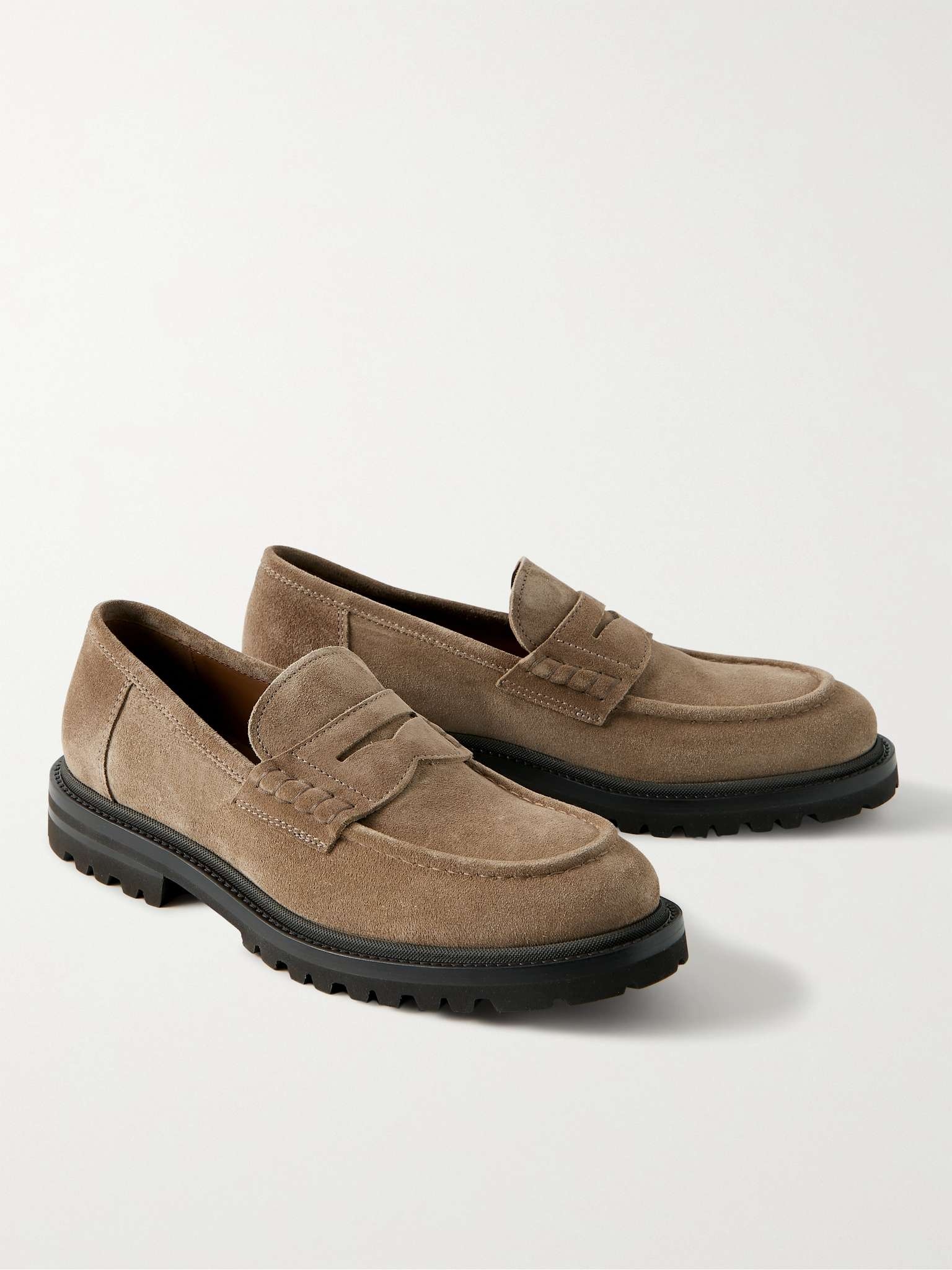 Suede Penny Loafers - 4