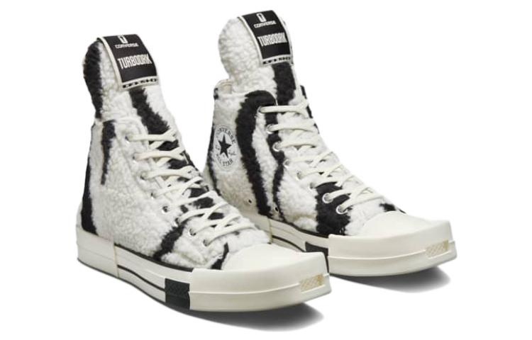 Converse Rick Owens x DRKSHDW TURBODRK Chuck 70 High 'Zebra' A03943C - 3