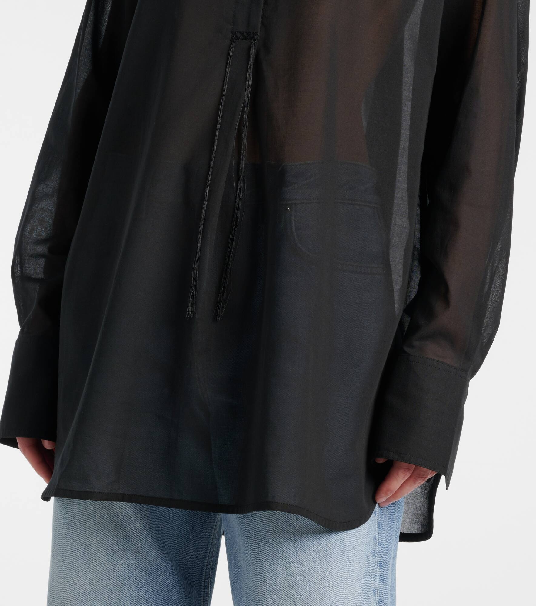 Oversized cotton shirt - 5