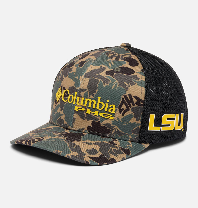 Collegiate PHG Camo Mesh Ball Cap - LSU 1