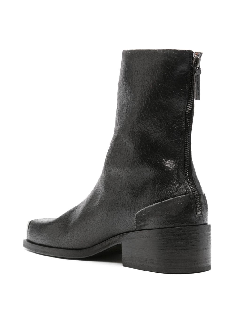 metal-toecap ankle boots - 3