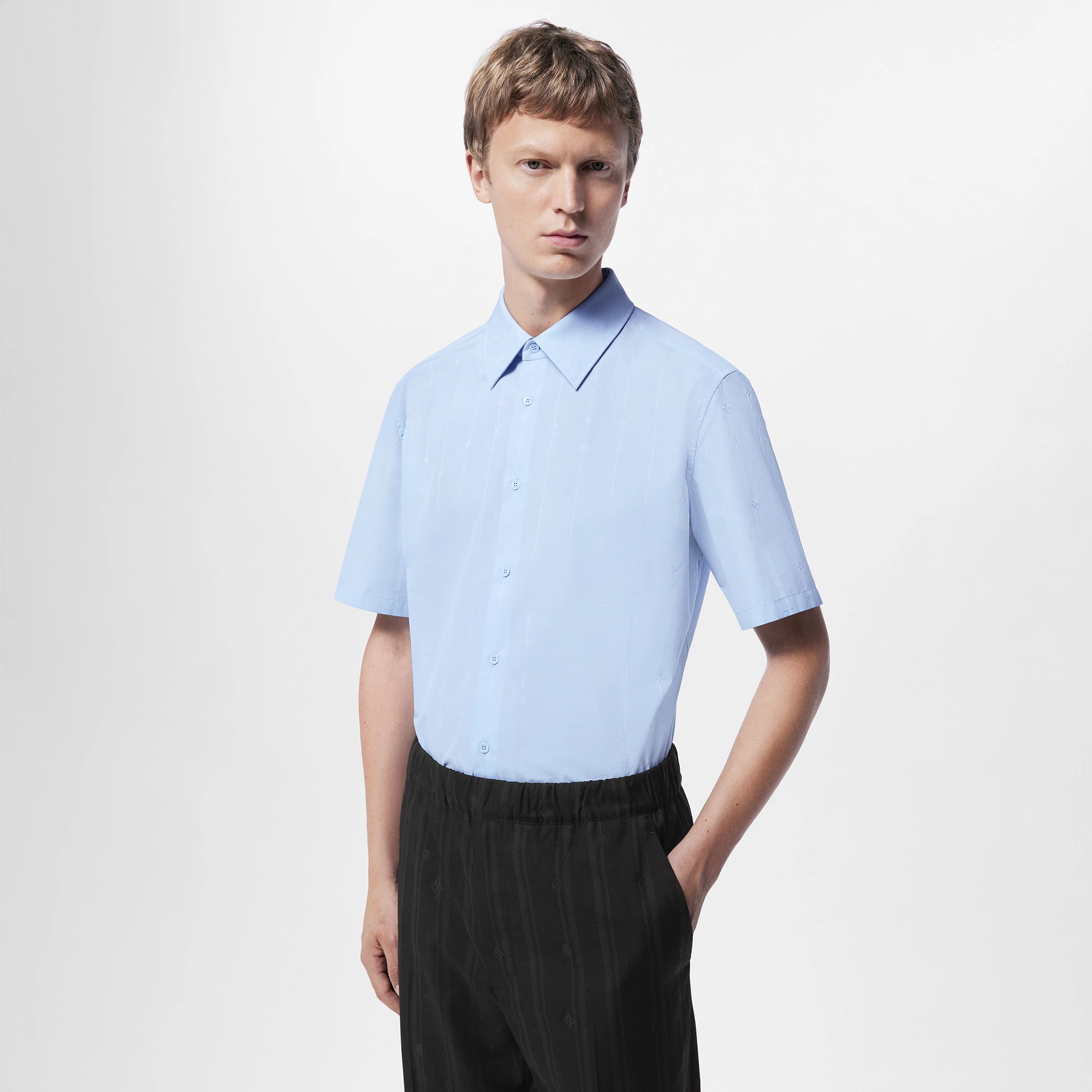 Short-Sleeved Cotton Shirt - 4