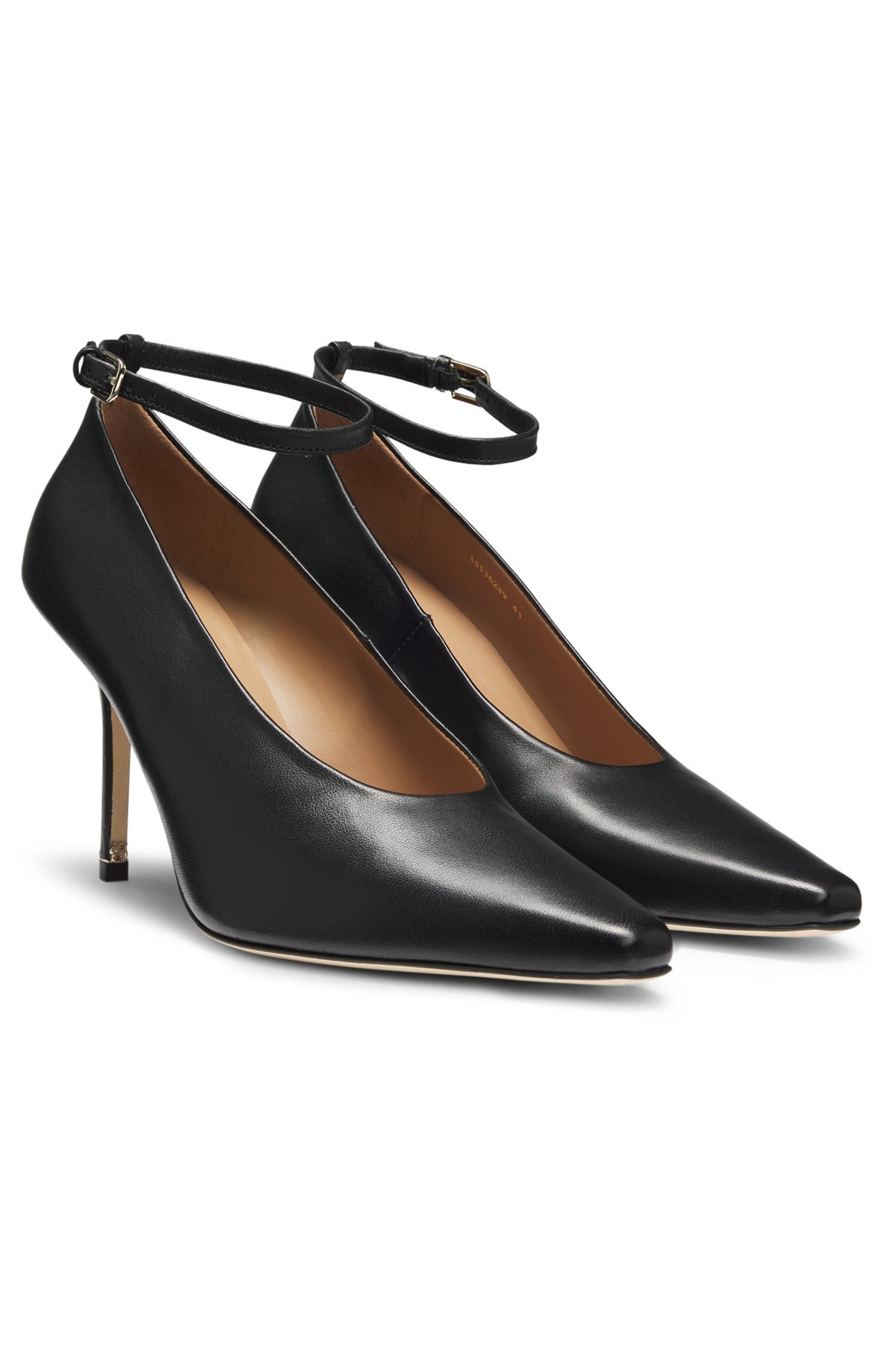 NAPPA-LEATHER PUMPS WITH ANKLE STRAP - 2