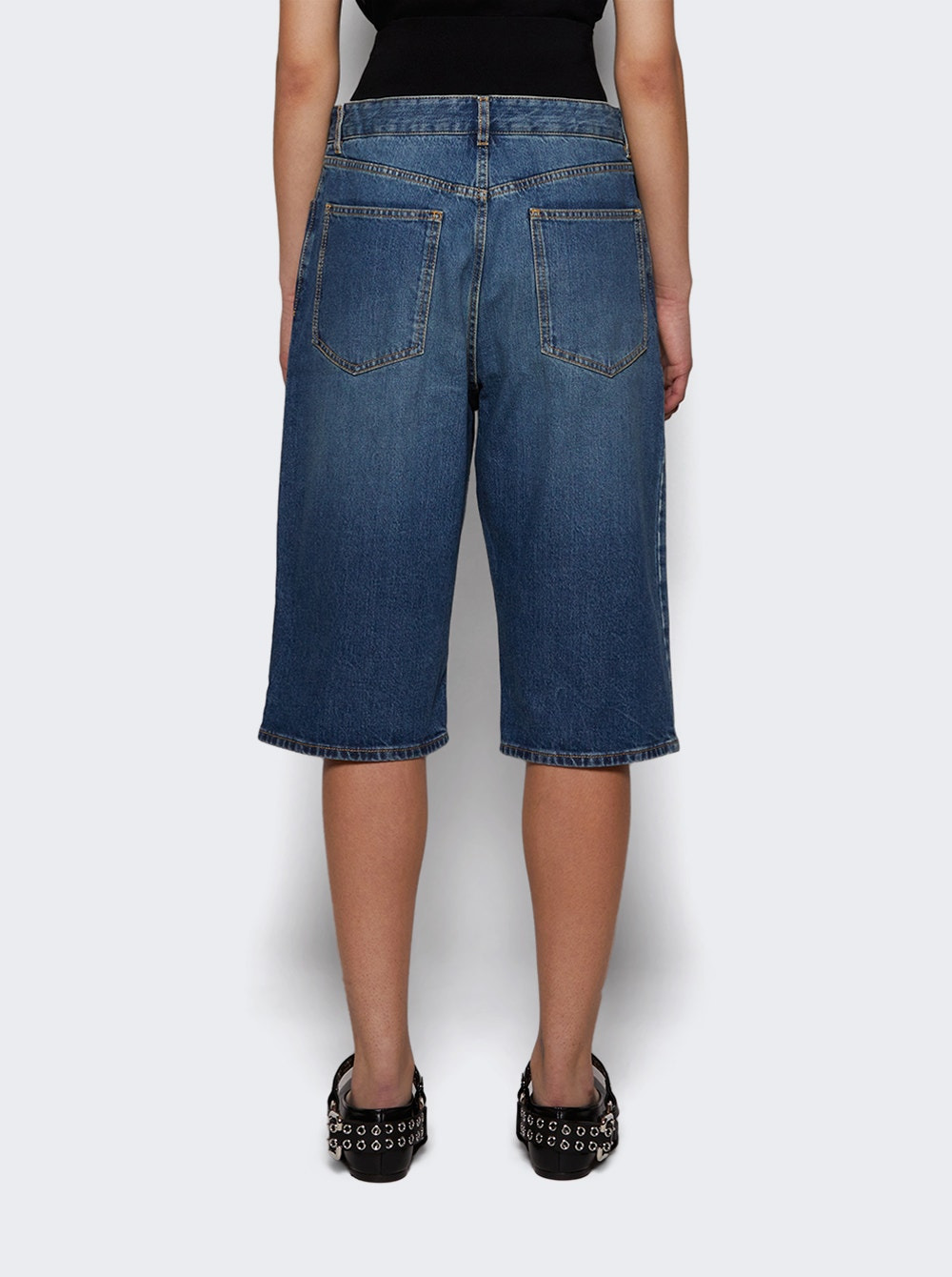 Knit Band Short Bleu Vintage - 4