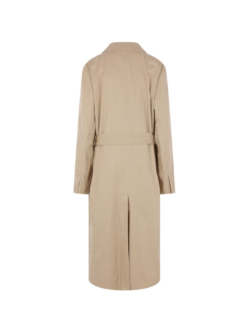 META CAMPANIA COLLECTIVE Senga belt-fastening coat outlook