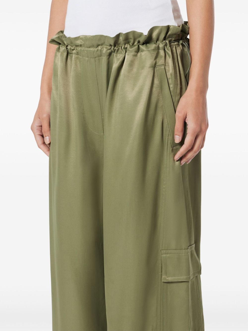 satin cargo pants - 5
