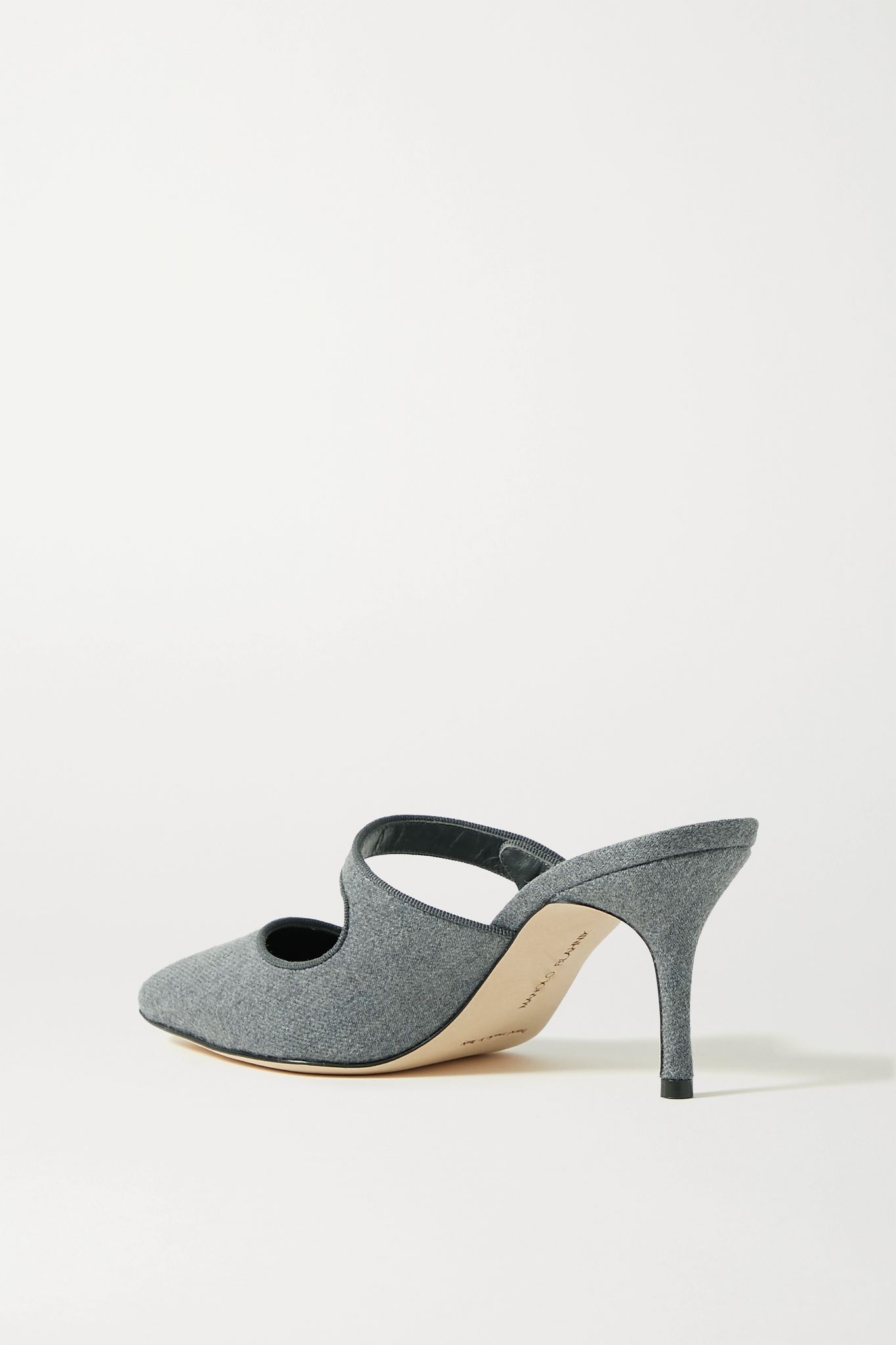 Camparimu grosgrain-trimmed wool mules - 3