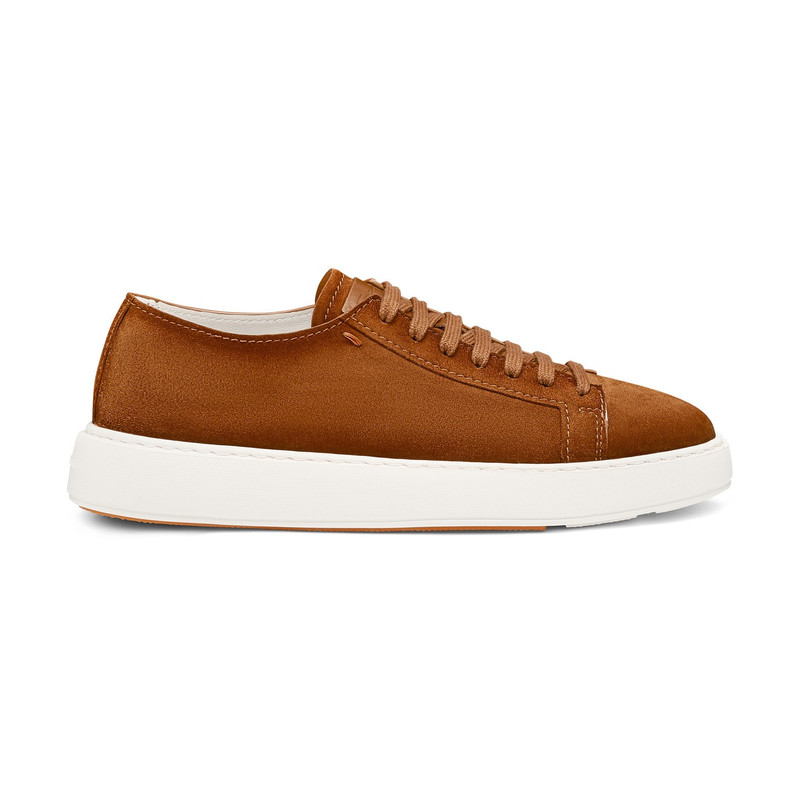 Men's orange suede sneaker 1