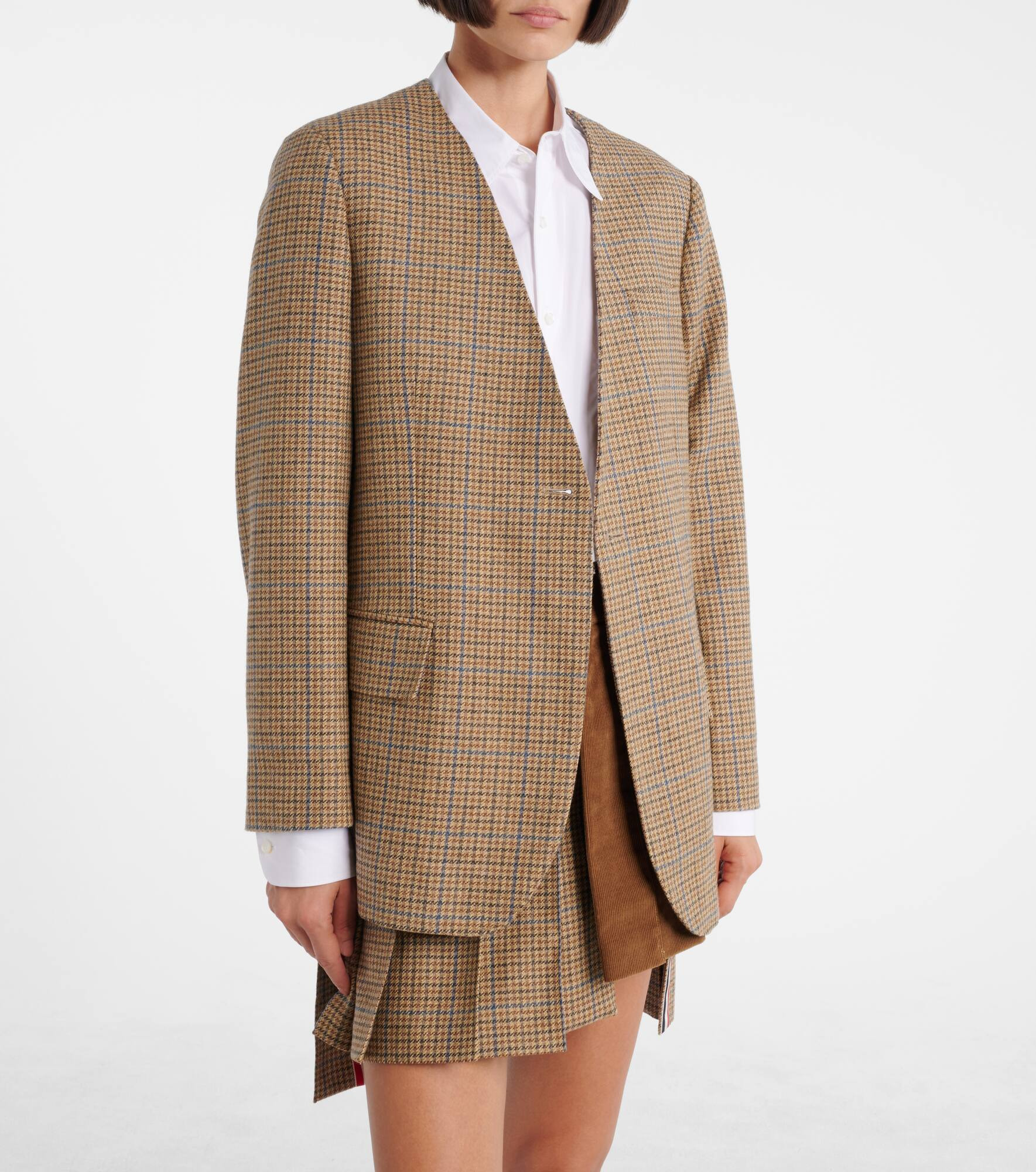 Gunclub houndstooth wool blazer - 8