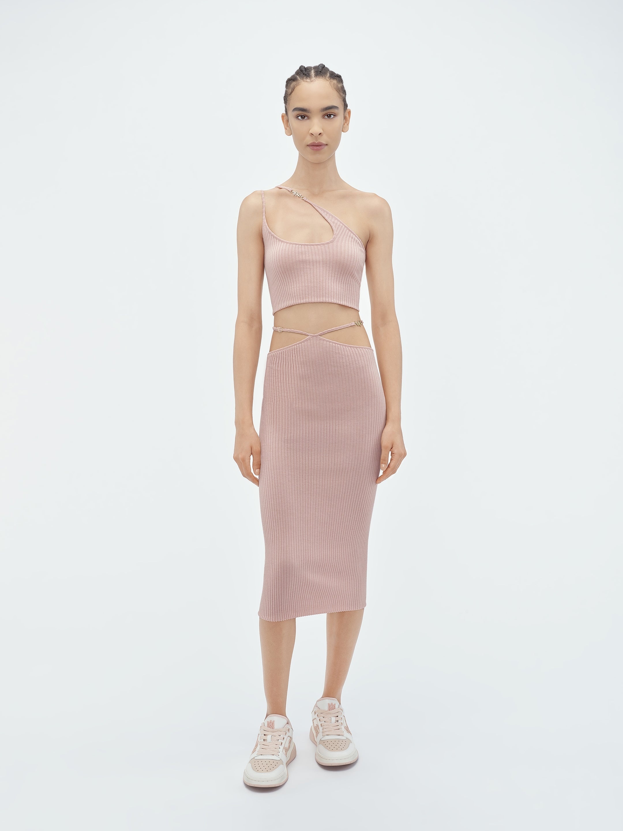 AMIRI STAGGERED MIDI SKIRT - 2