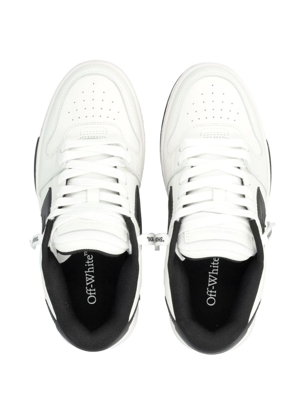 Out Of Office lace-up leather sneakers - 3