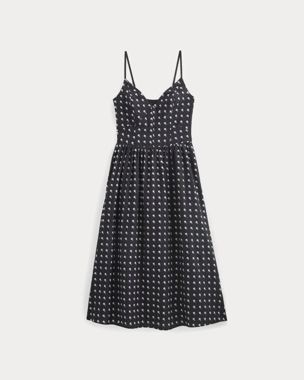 MIDI DRESS IN COTTON SILK VOILE - 1
