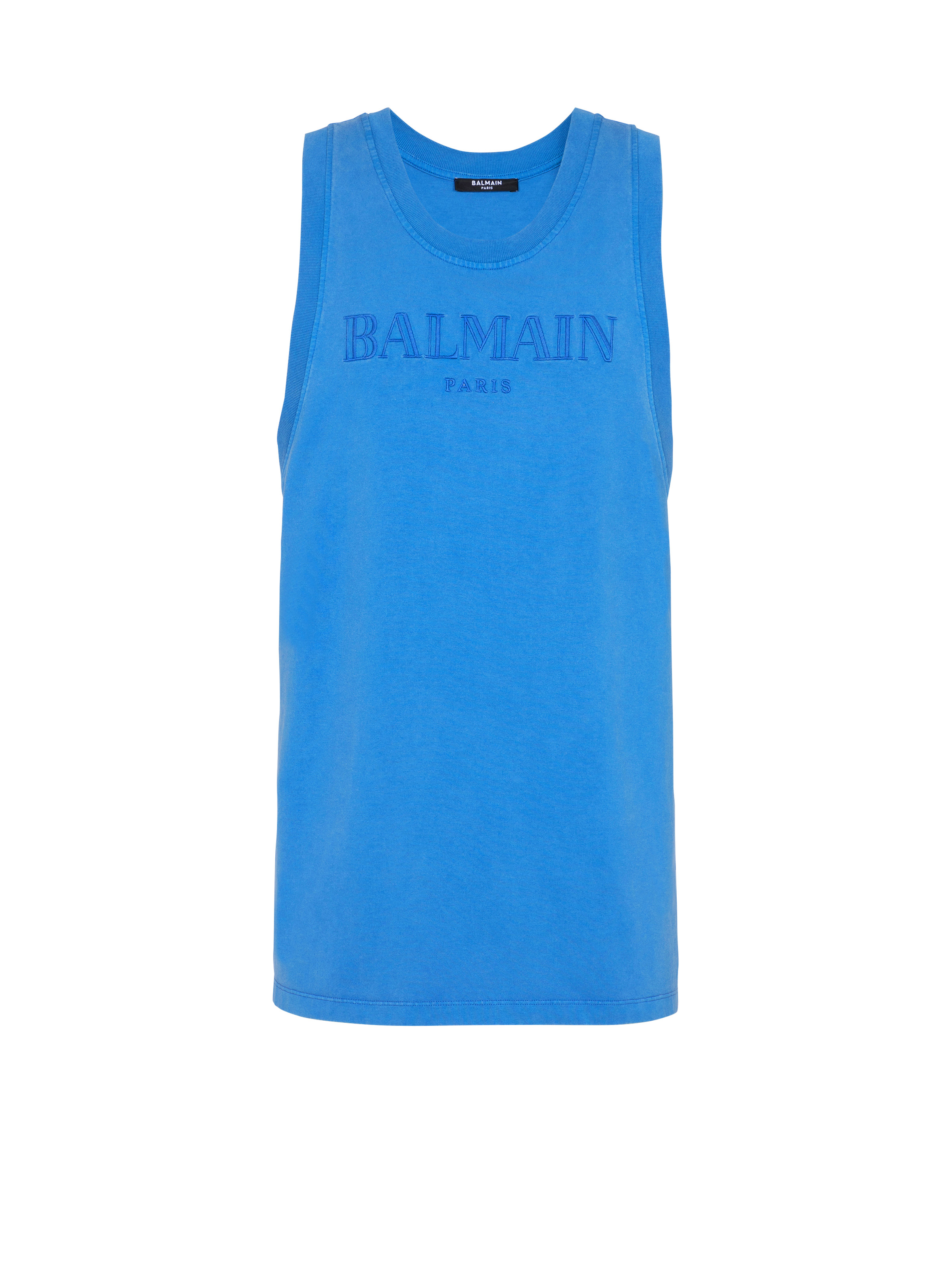 Vintage Balmain embroidered tank top - 1