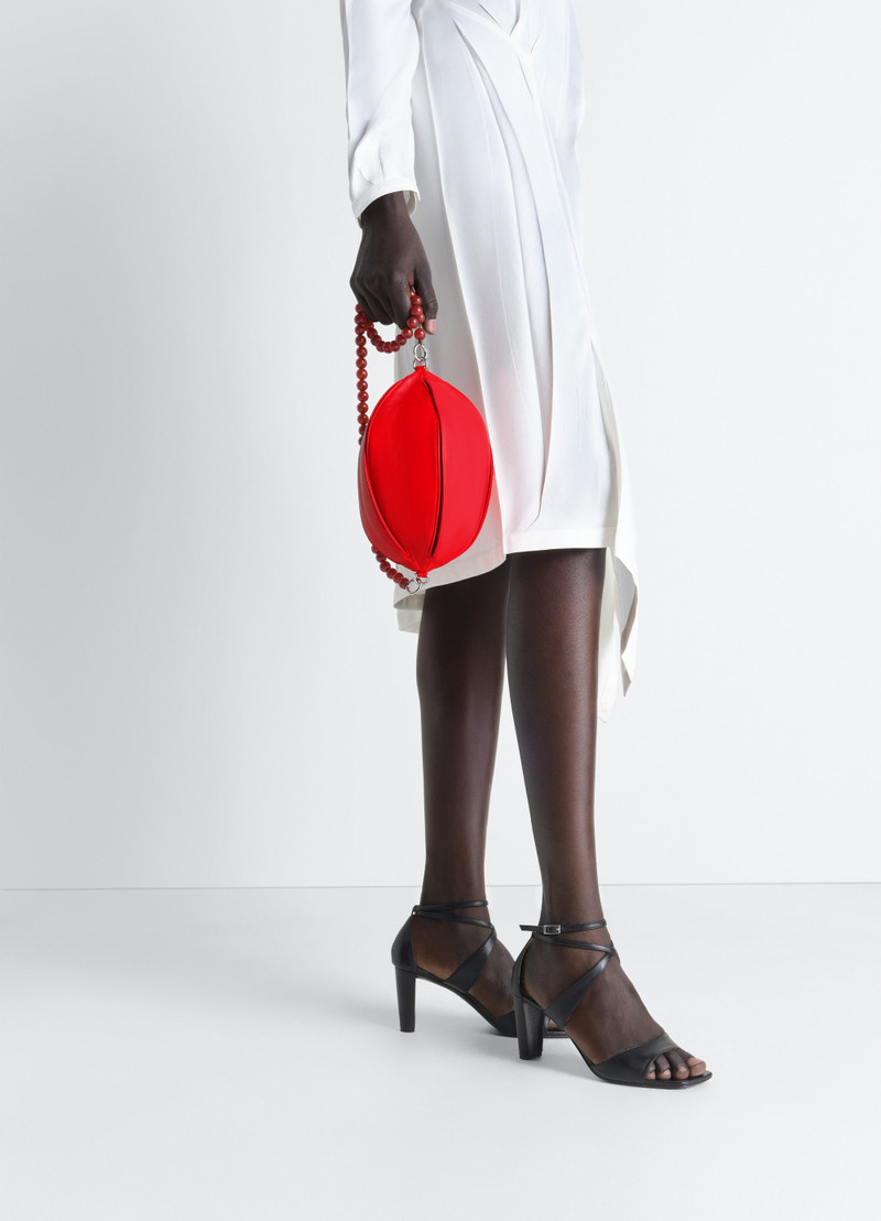 BALLOON SLITS BI-MATERIAL BAG IN LEATHER 1