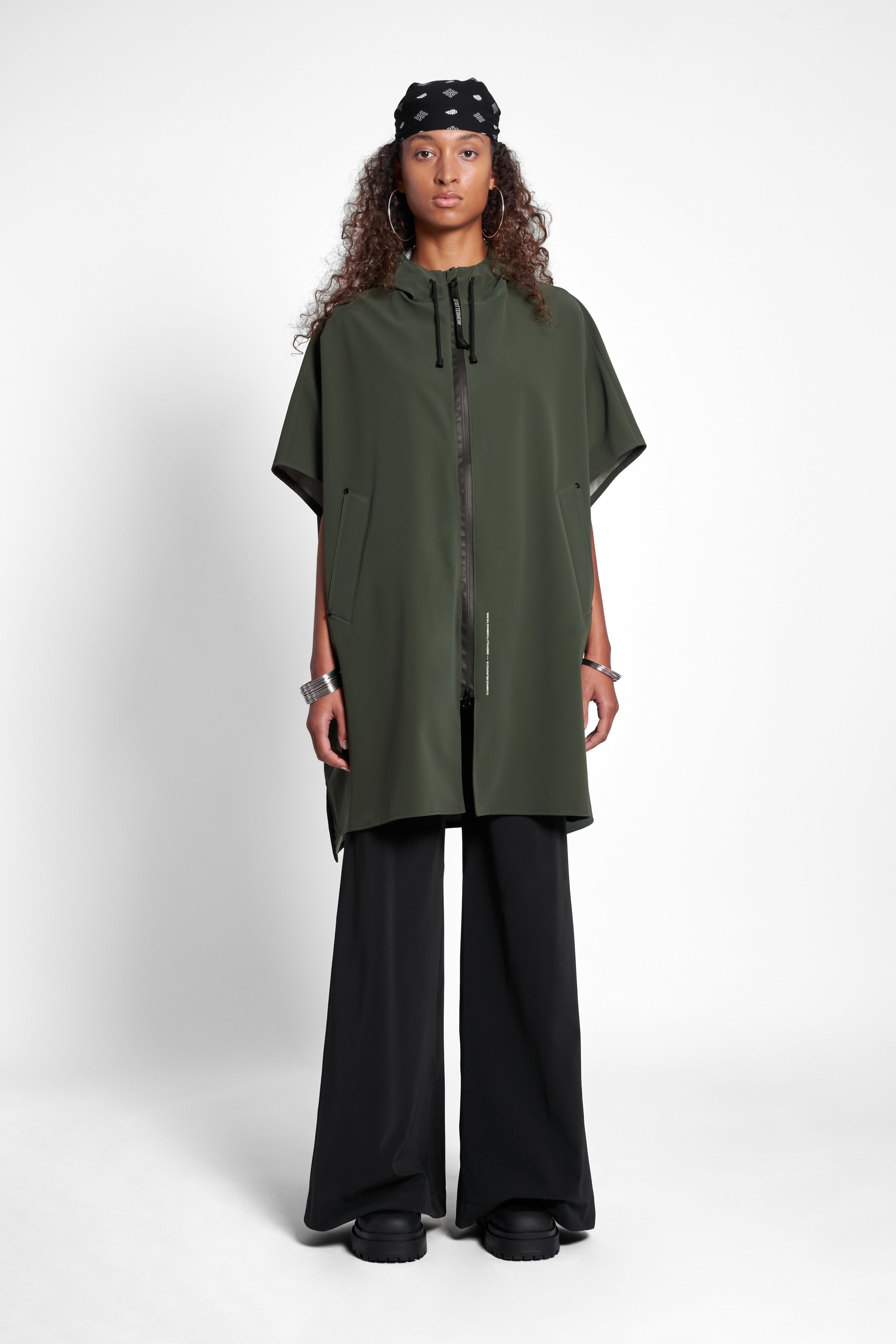 Lomma Matte Poncho Green - 2