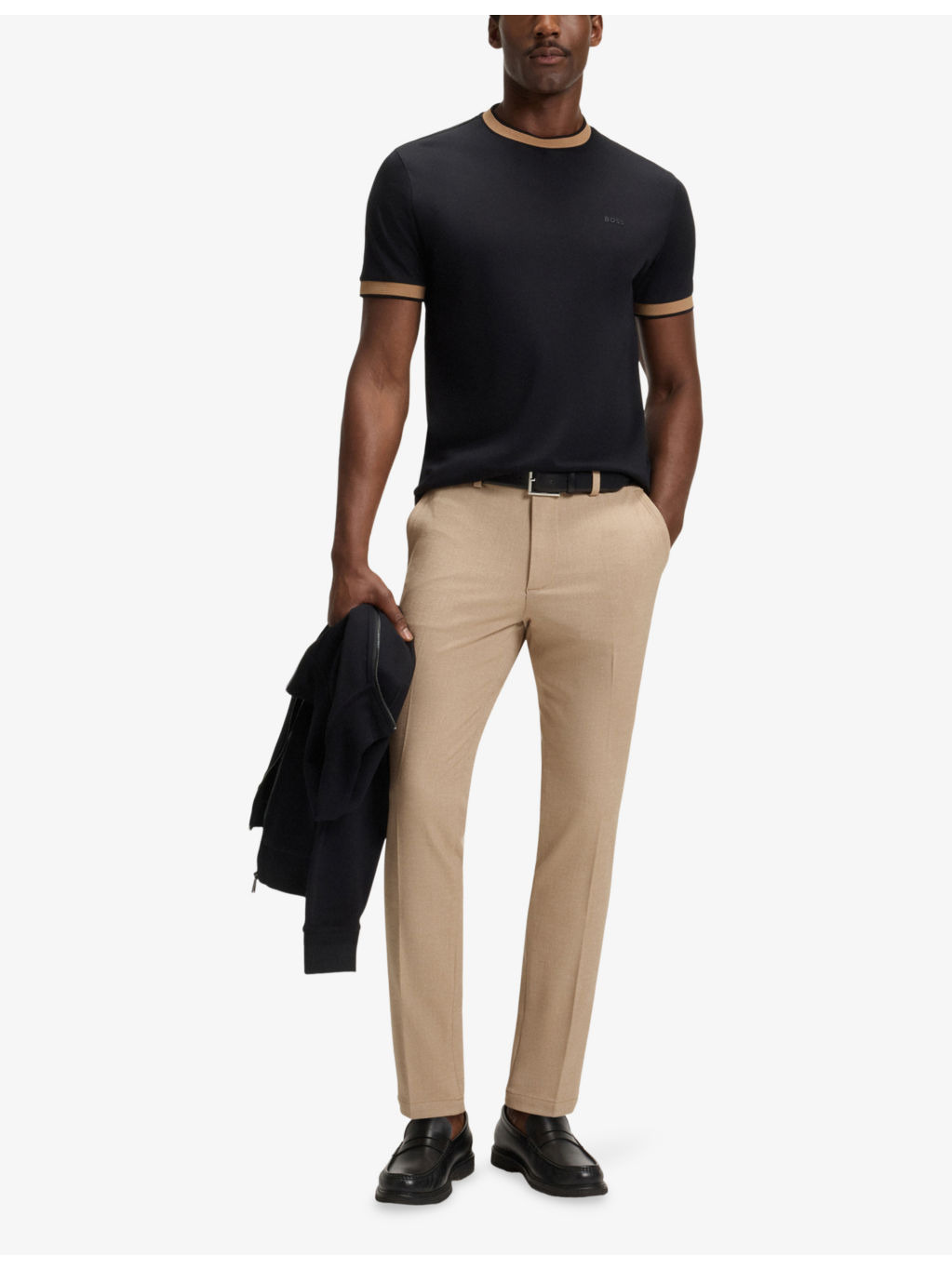 Slim-Fit Straight-Leg Stretch-Woven Trousers - 2