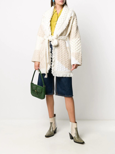 Alanui knitted belted cardi-coat outlook