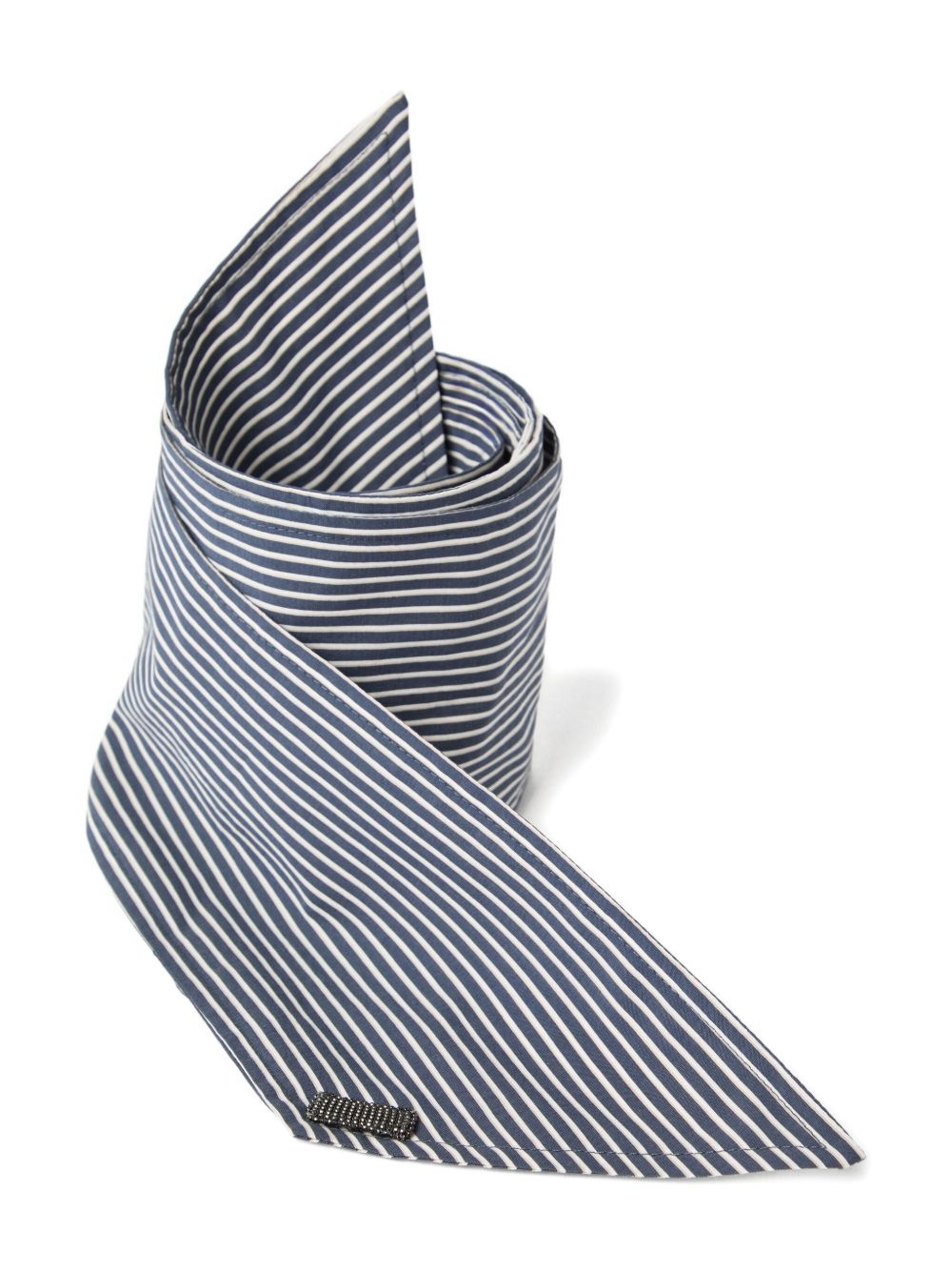 Monili-chain poplin foulard - 2