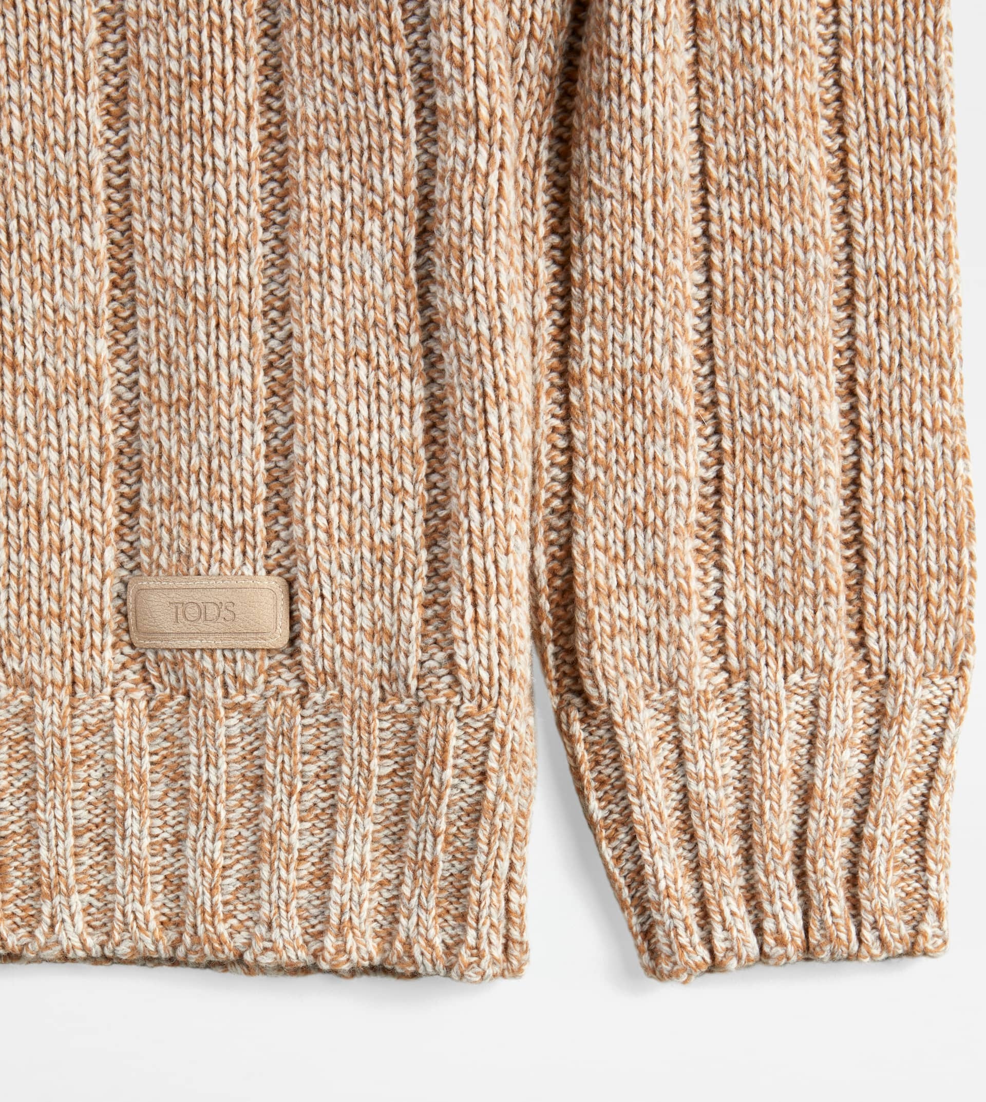ROUND NECK JUMPER IN WOOL - WHITE, BEIGE - 9