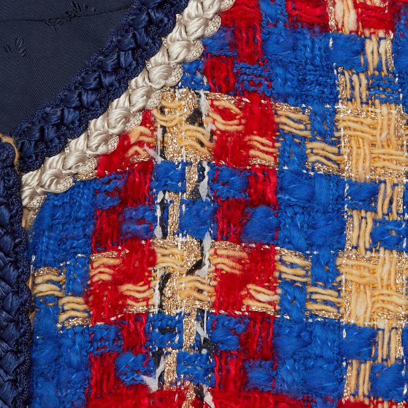 Lamé check wool tweed jacket 4