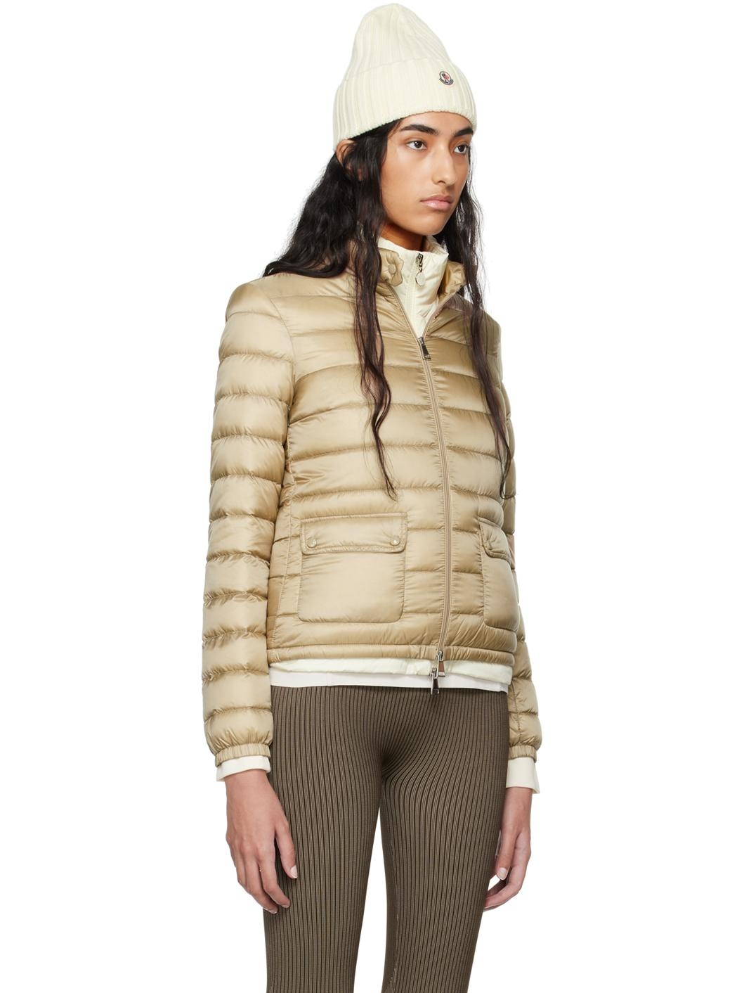 Beige Lans Down Jacket - 2