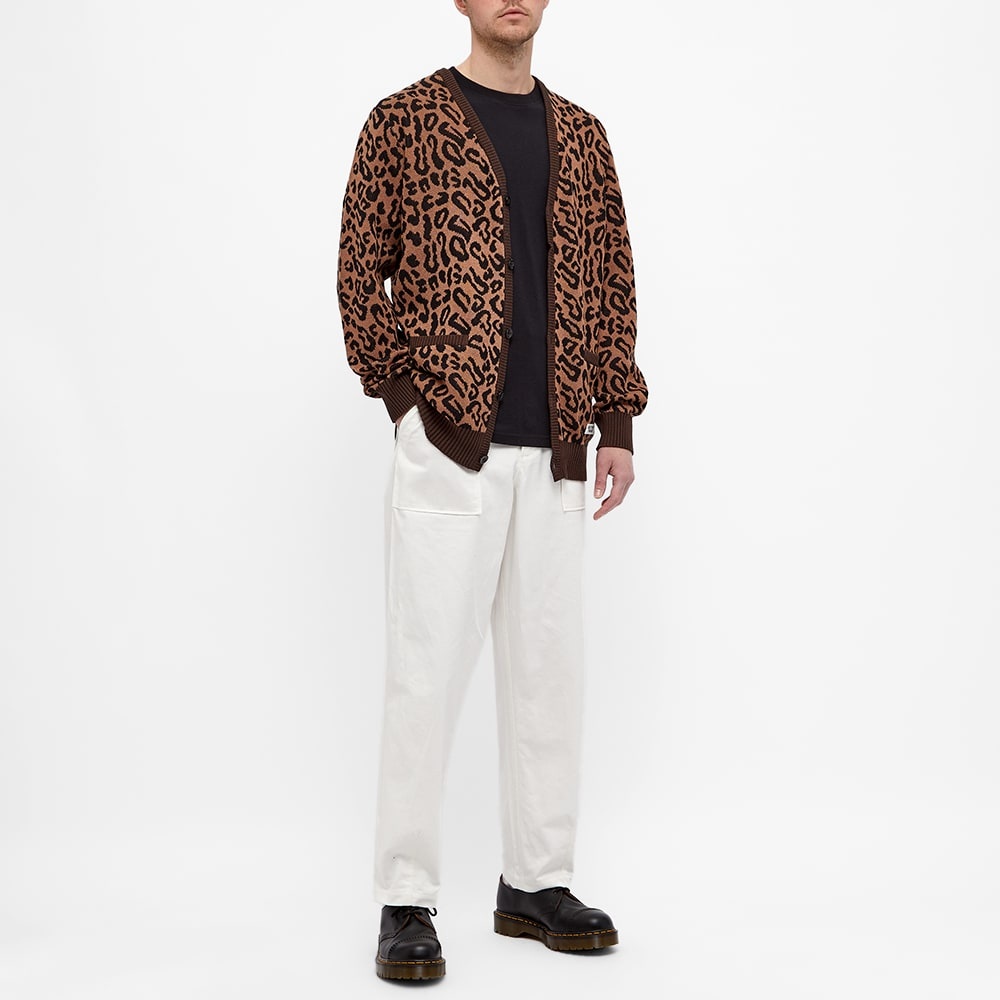 Wacko Maria Leopard Jacquard Cardigan - 6