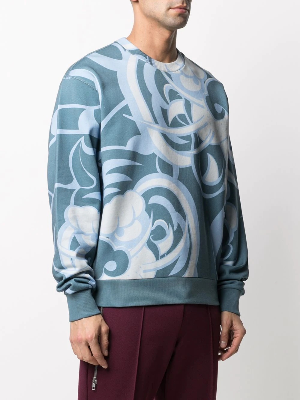 abstract-print sweatshirt - 3