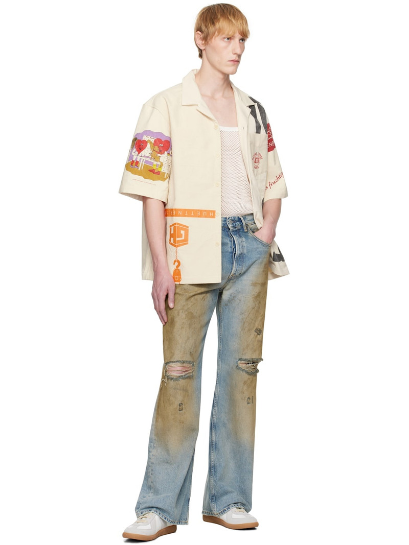 Marine Serre Off-White Regenerated Tote Bags Bowling Shirt outlook