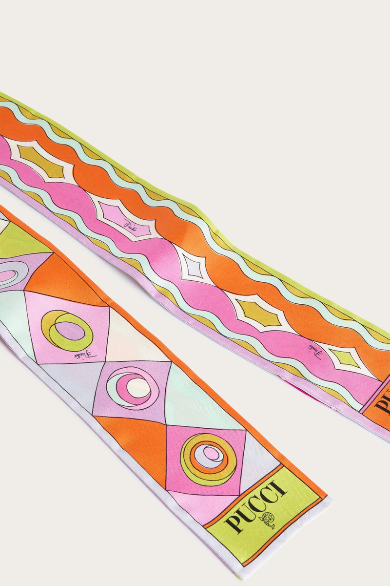 OCCHI MIXED PRINT SILK TWILL SCARF 4