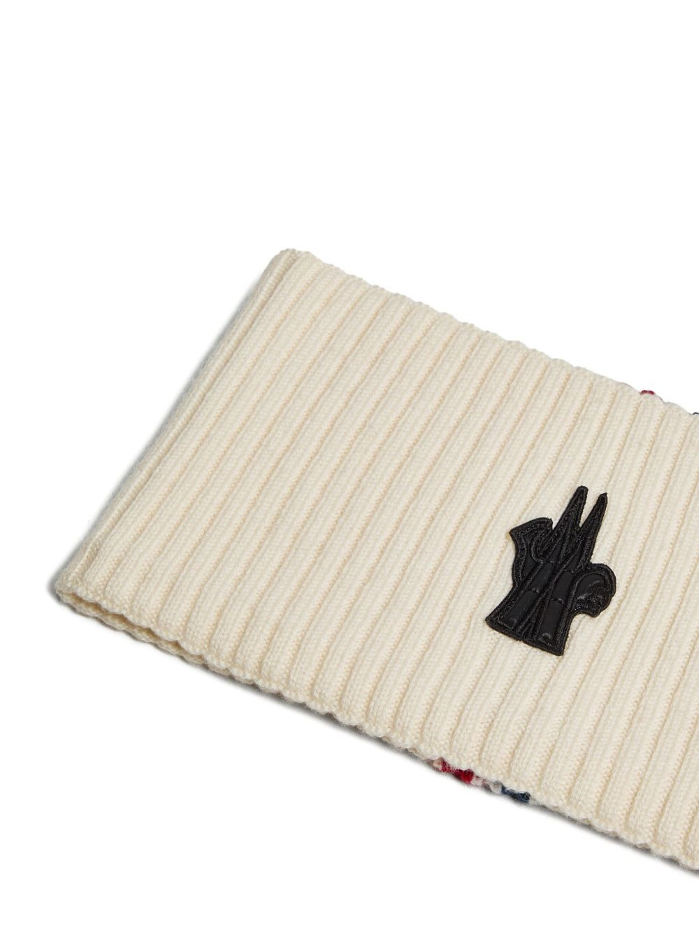 logo-patch ribbed headband - 3
