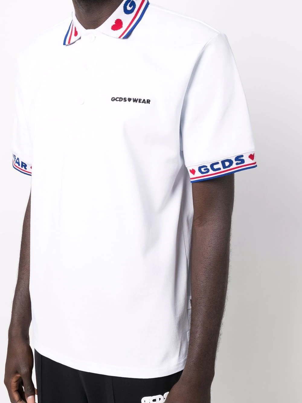 logo-trimmed polo shirt - 5