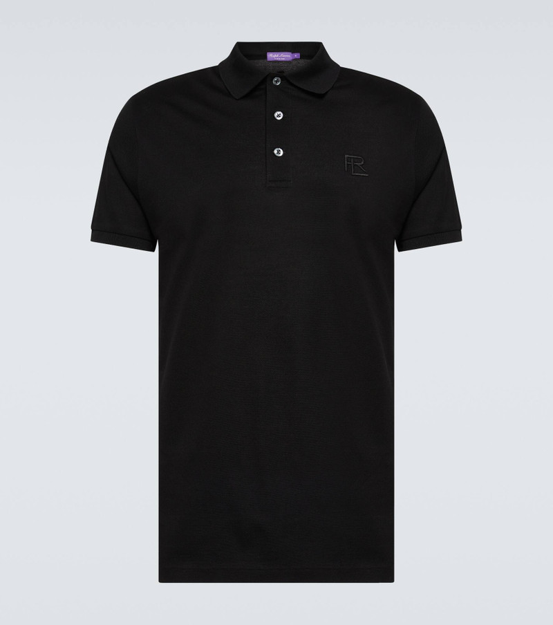 Cotton piqué polo shirt 1