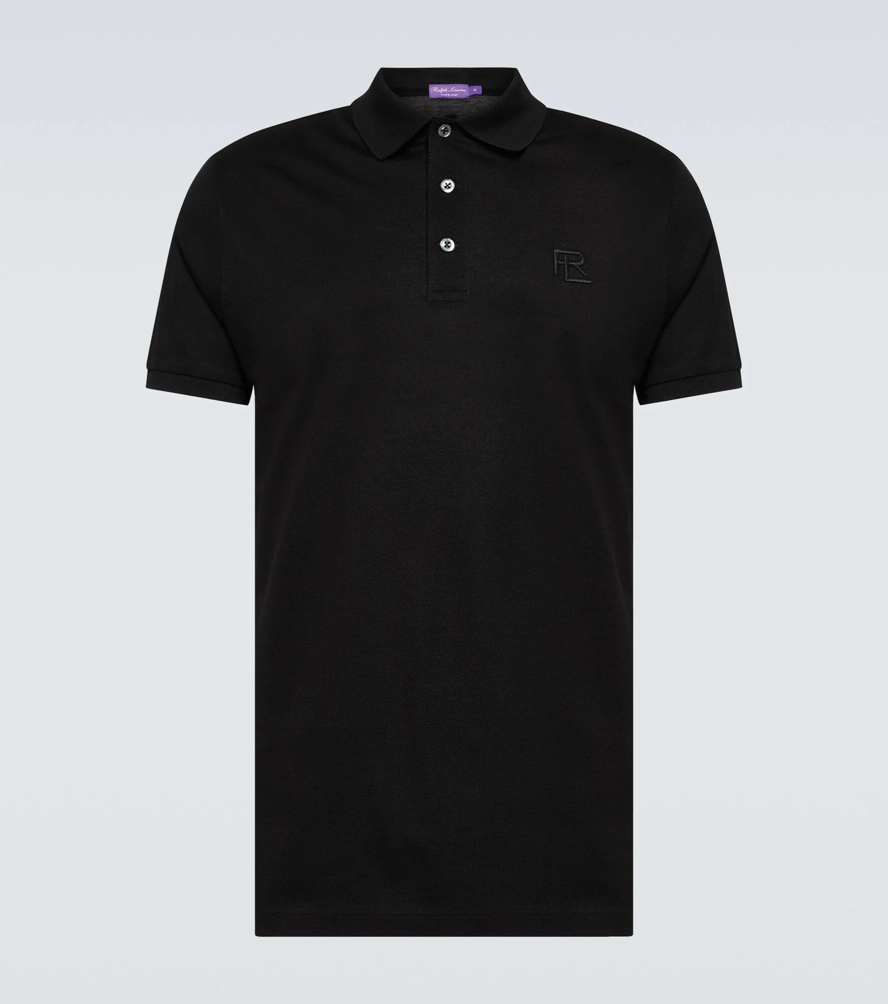 Cotton piqué polo shirt - 1