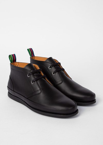 Paul Smith Black Leather 'Cleon' Boots outlook