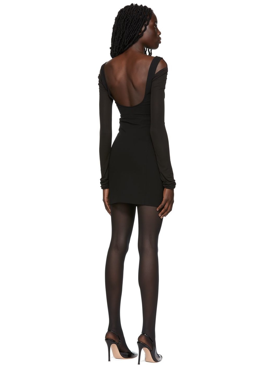 Black Zip Miniskirt - 3