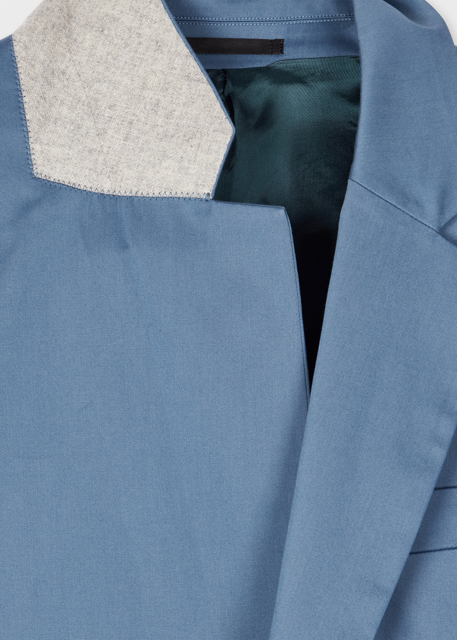 Blue Stretch-Cotton Buggy-Lined Blazer - 2