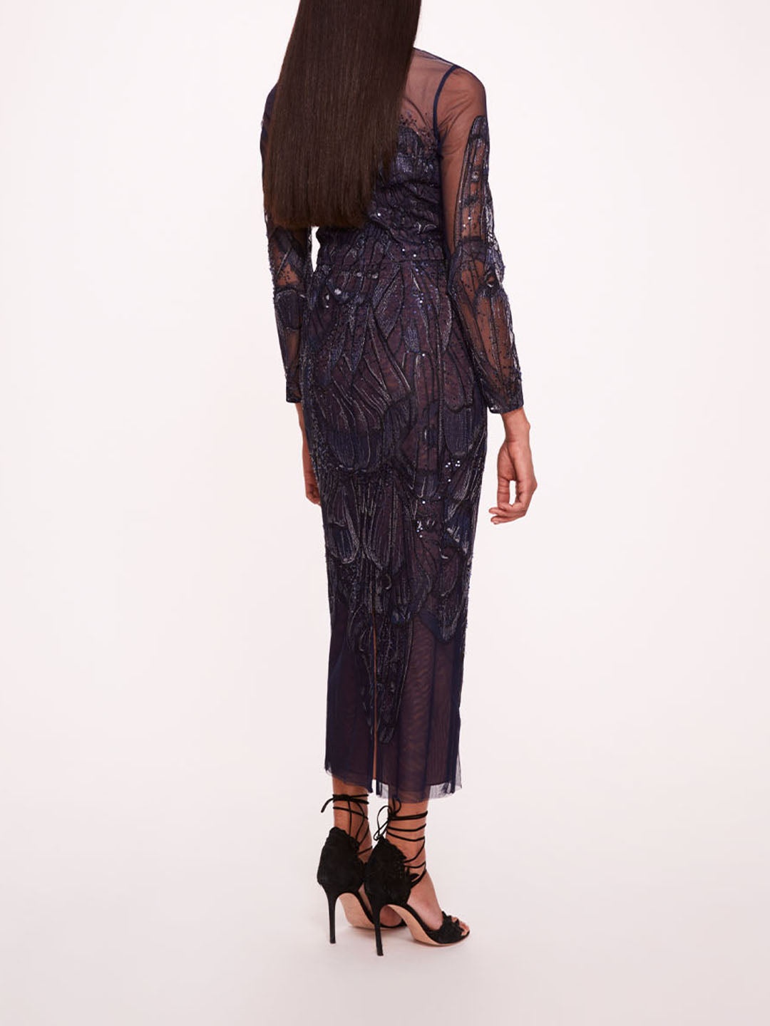 WINGED SYMPHONY MIDI DRESS - 2