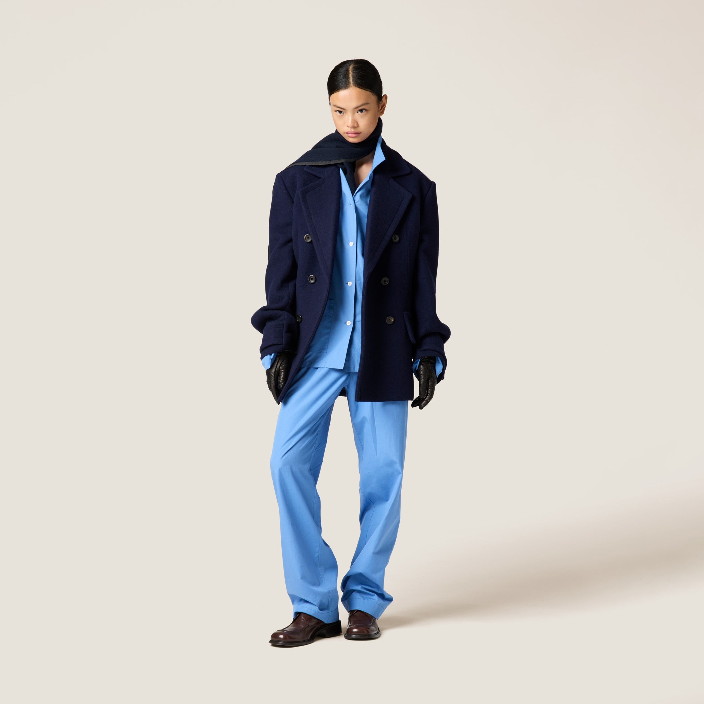 Double-breasted double wool coat - 2