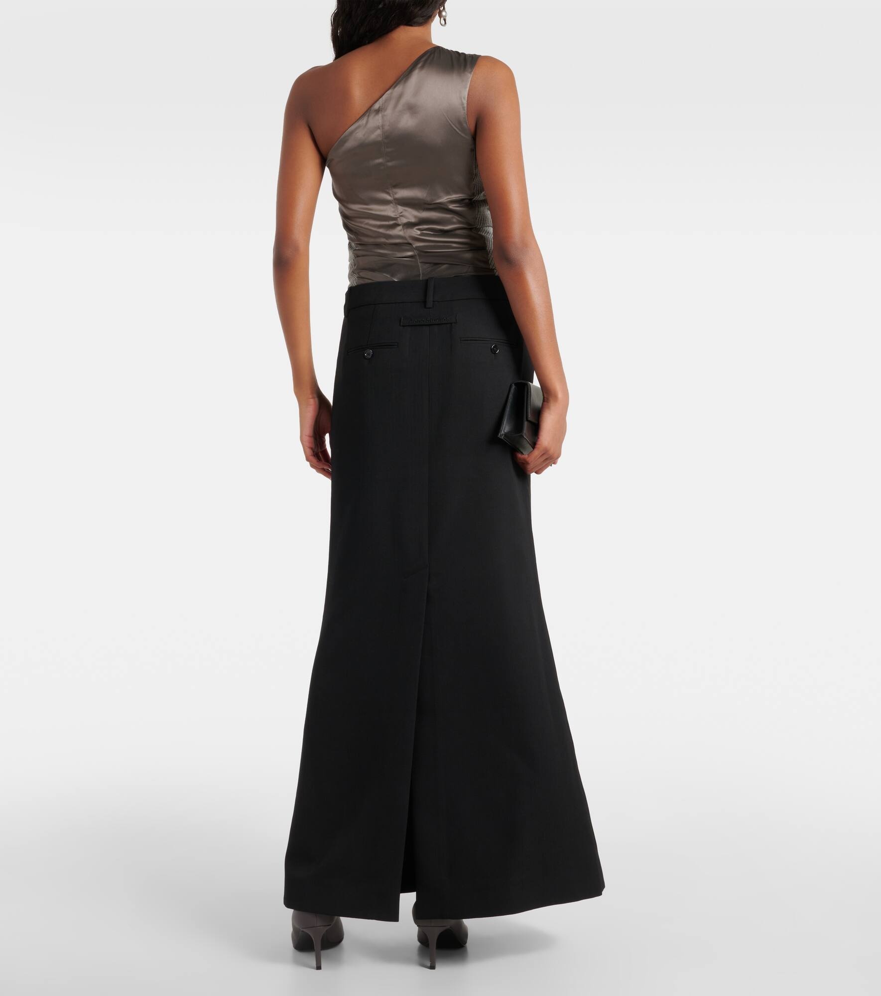 Wool-blend maxi skirt - 3
