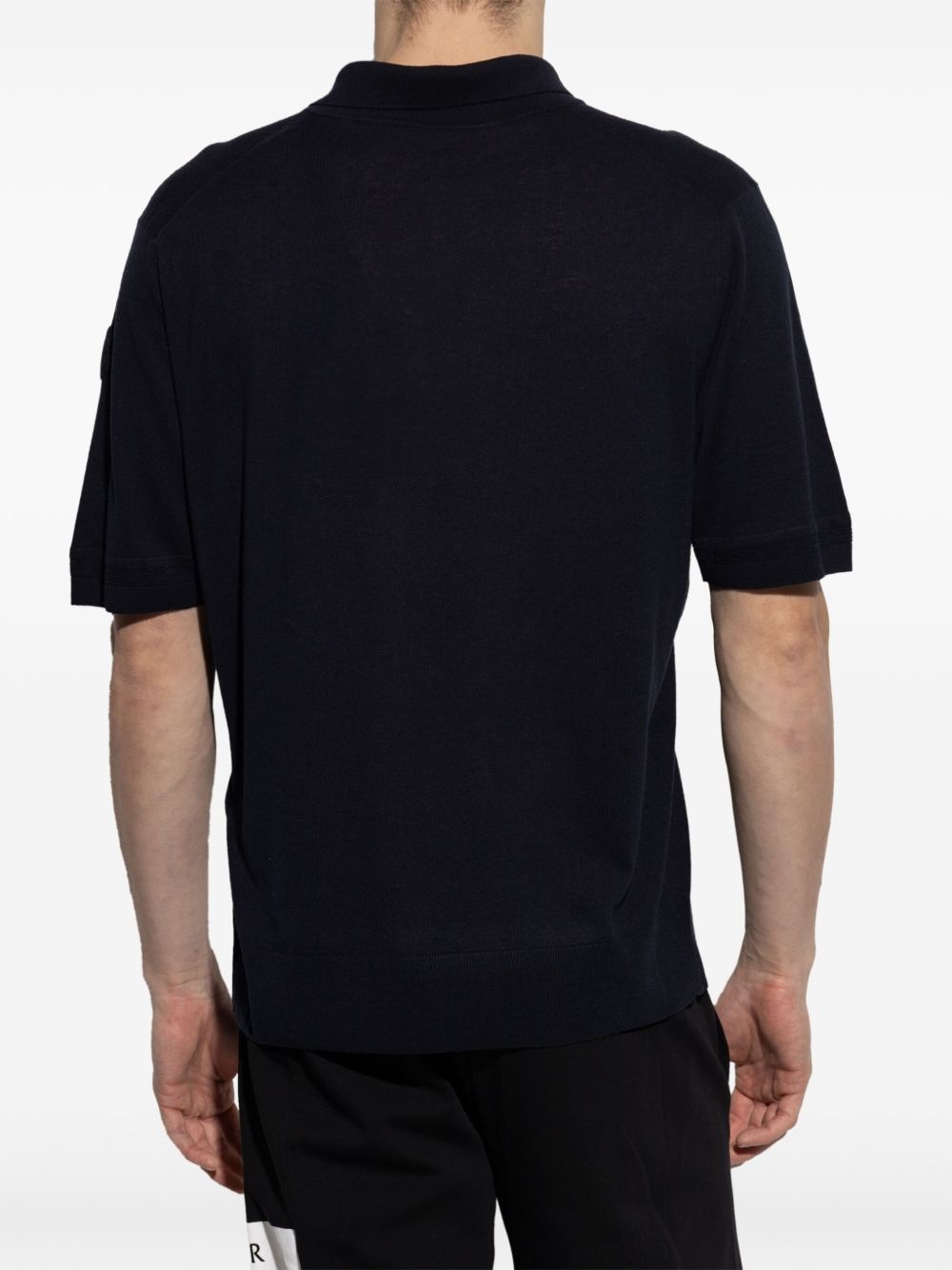 logo-appliqué polo shirt - 4
