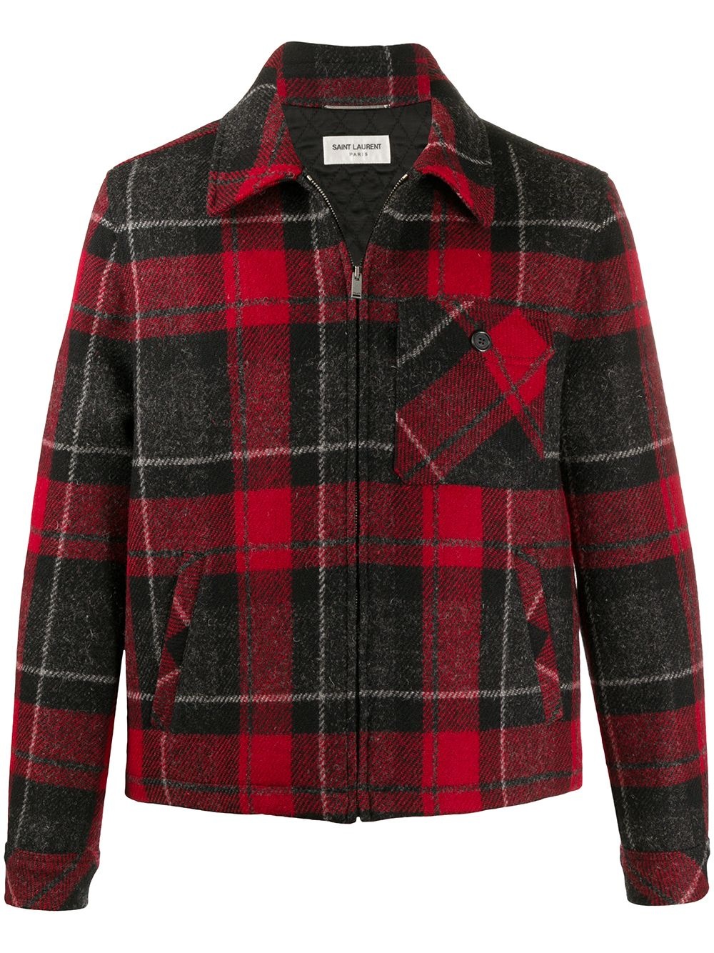 tartan check jacket - 1