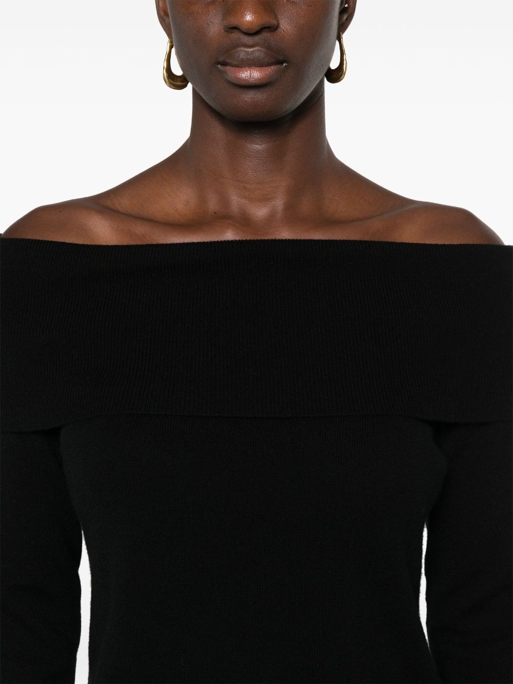 off-shoulder sweater - 5