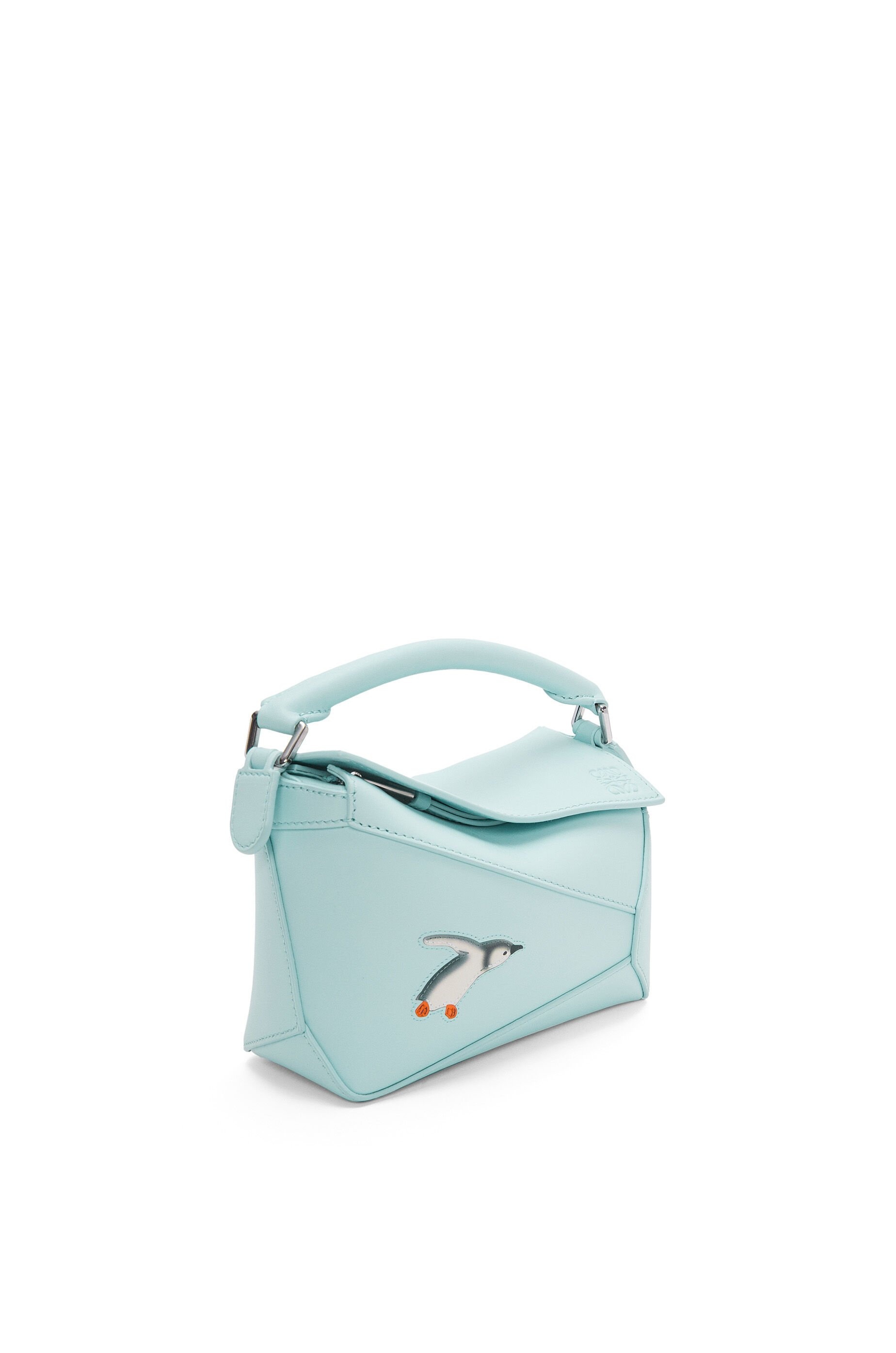 Penguin mini Puzzle bag in satin calfskin - 4