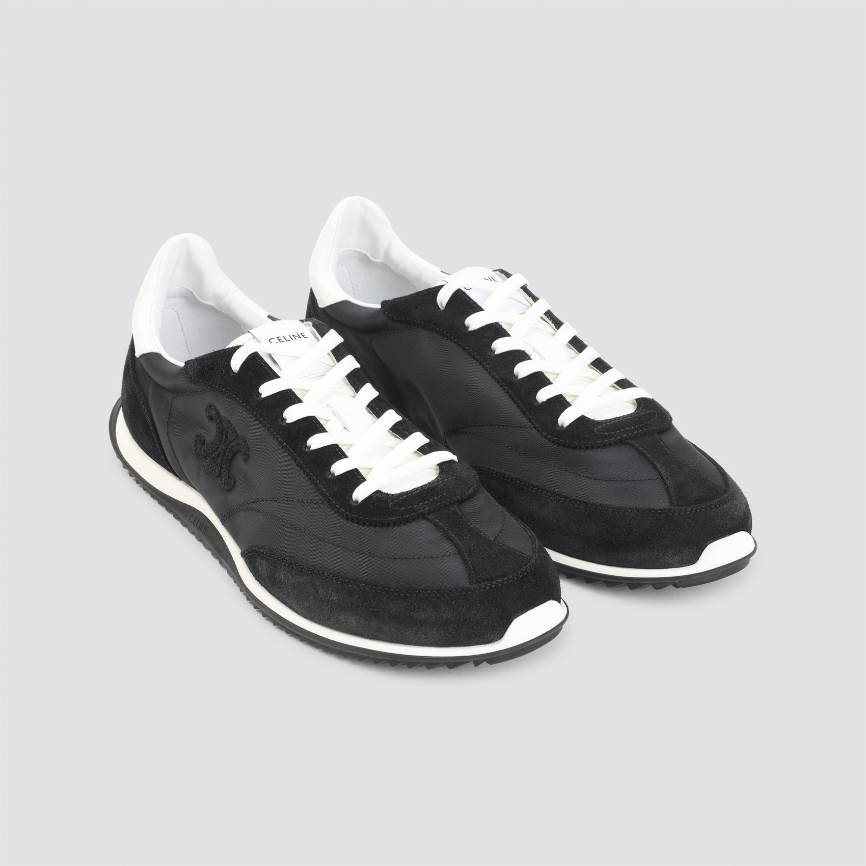 Celine Low Lace-Up Sneakers With Triomphe Men - 3