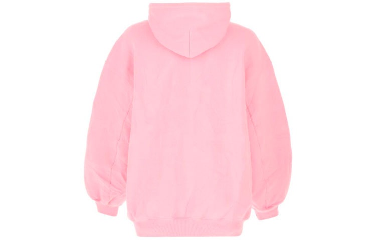 (WMNS) Balenciaga SS21 Printing Hoodie Pink 641529TJVI61401 - 2